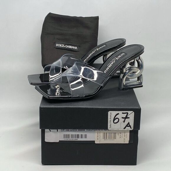 Dolce&Gabbana DG Heel PVC Mules side 36.5 - Picture 12 of 14